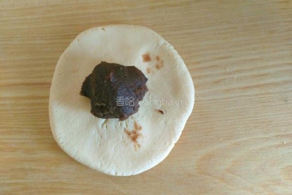 南瓜椰蓉豆沙饼的做法图解9
