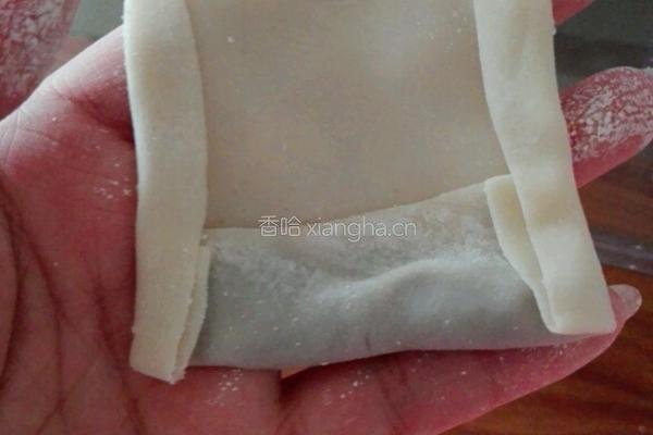 馄饨皮红豆沙春卷（年味）的做法图解4