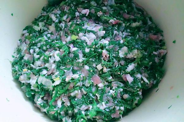 百财荠菜饺子的做法图解1