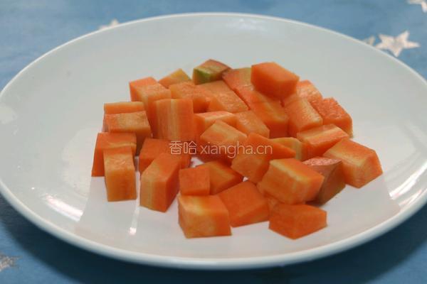 虾仁菠萝炒饭的做法图解4