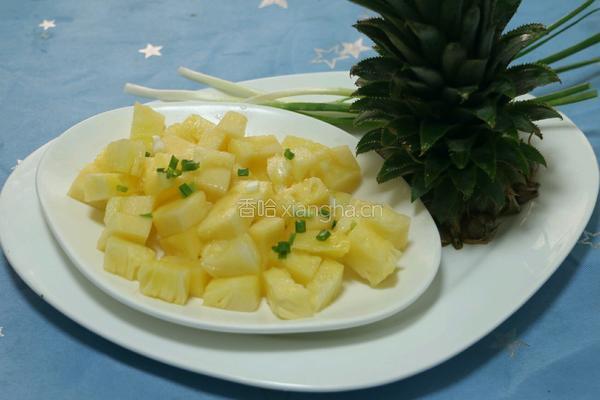 虾仁菠萝炒饭的做法图解7