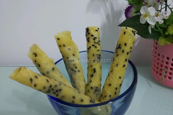 芝麻鸡蛋卷的做法图解16