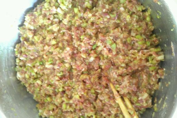羊肉芹菜烧麦的做法图解5