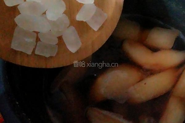 红酒炖雪梨的做法图解4