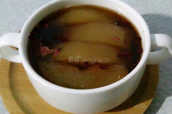 红酒炖雪梨的做法图解5