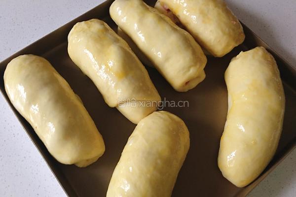 葱香肉松火腿芝士面包的做法图解14