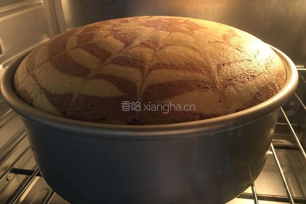 斑马纹戚风蛋糕的做法图解18