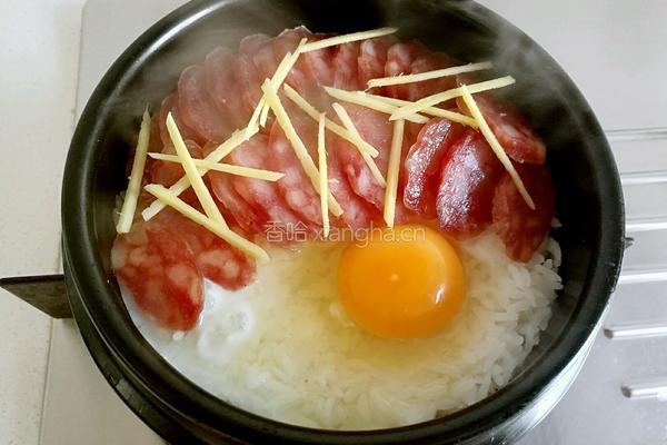 腊肠煲仔饭的做法图解9