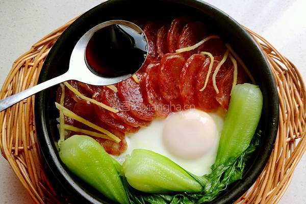 腊肠煲仔饭的做法图解11