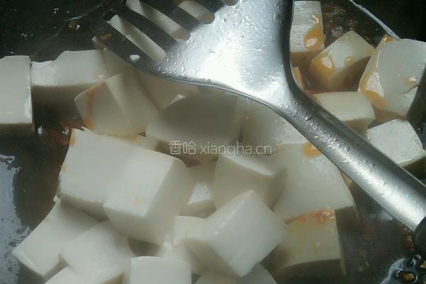 青蒜炒豆腐的做法图解7