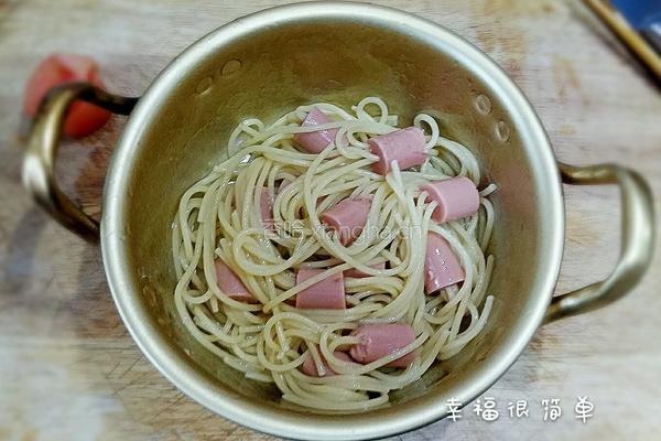 穿肠意面的做法图解11