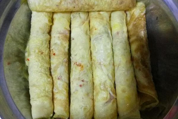 美味鸡蛋皮（可卷香肠或肉馅）的做法图解15