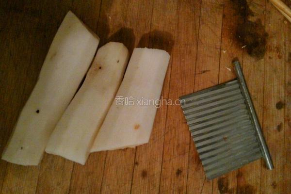 木耳青椒烧山药的做法图解3