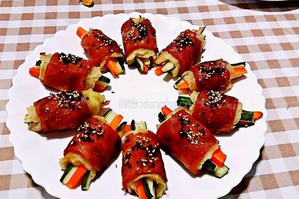 蔬菜培根卷的做法图解23