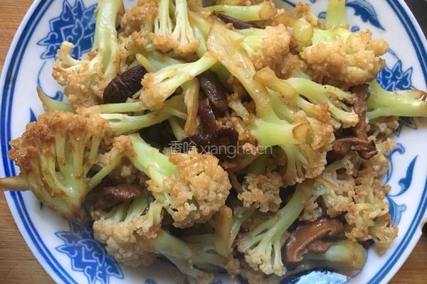 香菇炒菜花的做法图解9