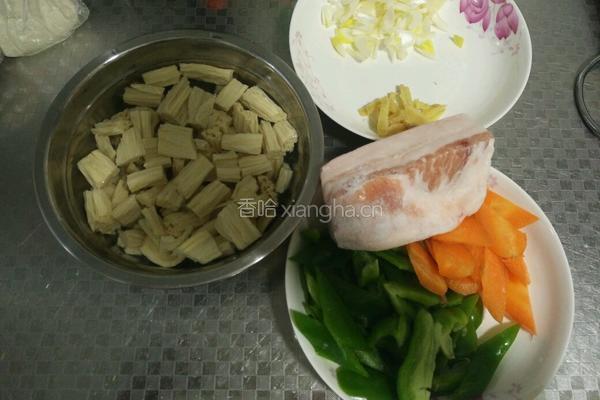 小炒腐竹的做法图解2