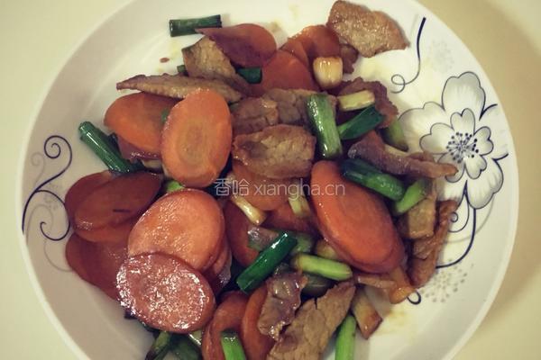 胡萝卜咸肉的做法图解3