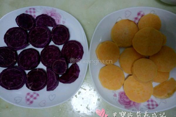 宝宝辅食双薯小点的做法图解2