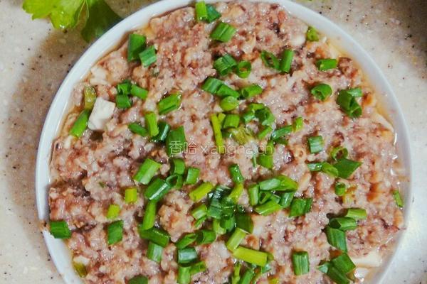 肉末马蹄蒸豆腐的做法图解6