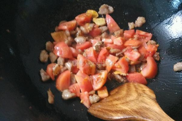 西红柿肉丸拌面的做法图解5