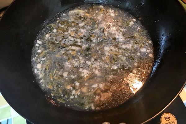 酸菜肉末猪血汤的做法图解5