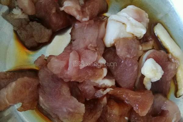 扁豆虾仁炒面的做法图解3