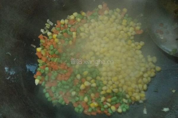 什锦蛋炒饭的做法图解4