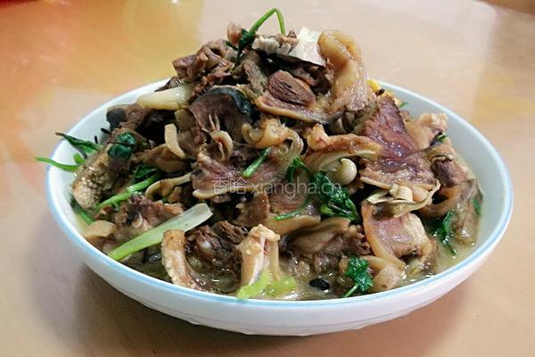 炒羊脸的做法图解10