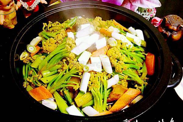 干锅花菜的做法图解8