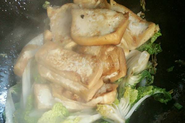 家常青菜豆腐的做法图解9