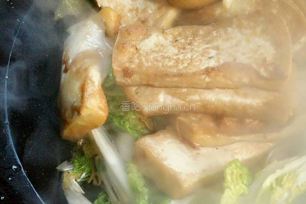 家常青菜豆腐的做法图解10