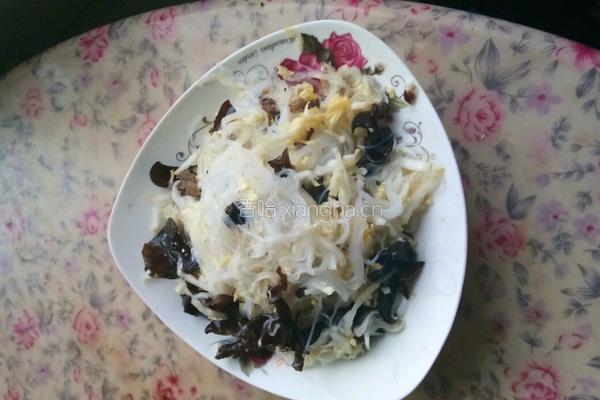 白菜拌粉丝的做法图解5