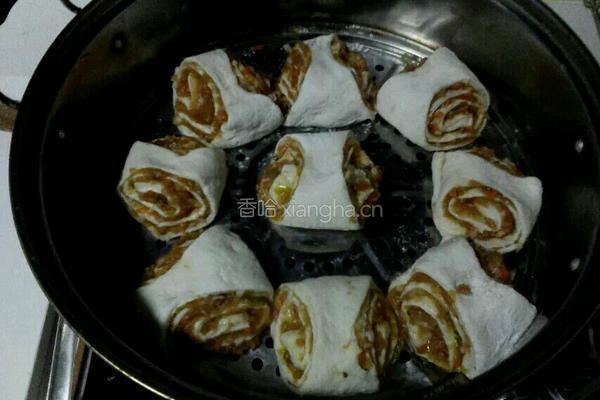 肉馅花卷的做法图解5
