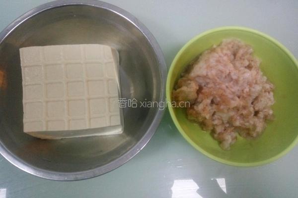 肉末豆腐的做法图解2