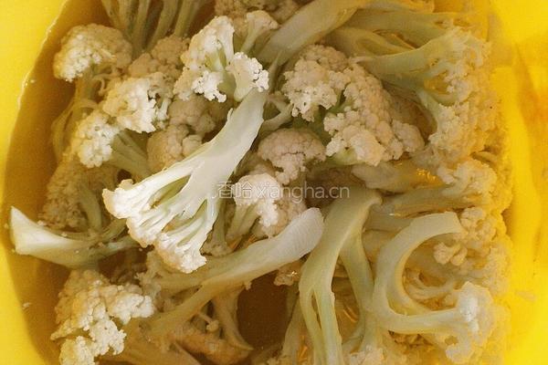 豉油淋花菜的做法图解3