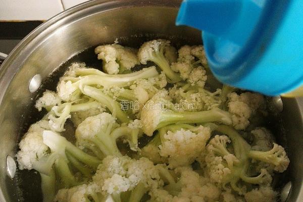 豉油淋花菜的做法图解5