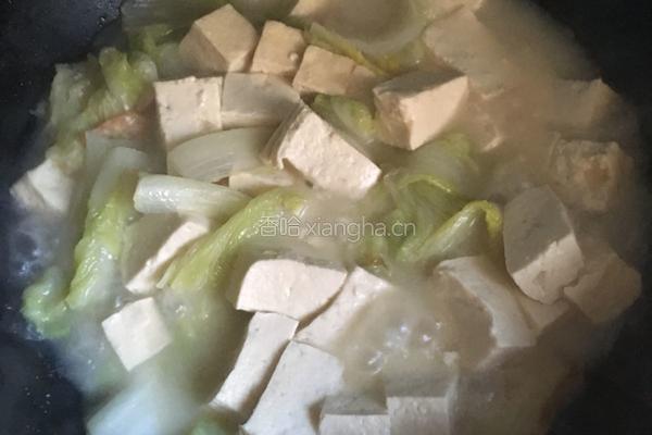 清淡白菜豆腐虾米汤的做法图解10