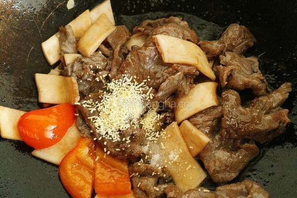 蚝油牛肉杏鲍菇的做法图解10