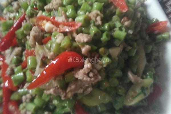 肉沫炒豇豆角的做法图解8