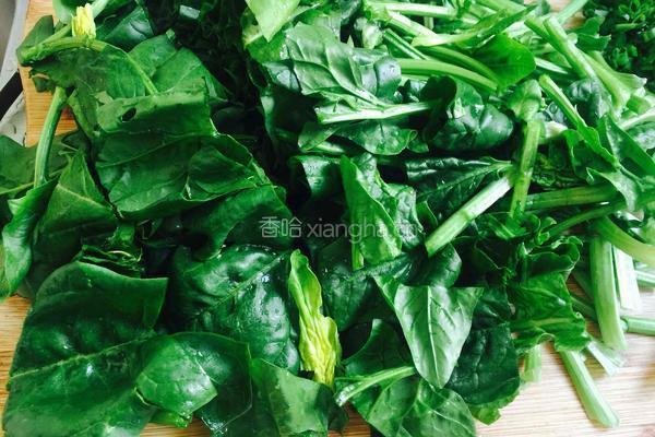 花生菠菜的做法图解3