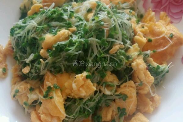 小白菜苗炒鸡蛋的做法图解3