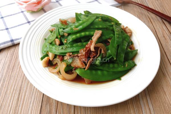 蚝油荷兰豆炒肉的做法图解12