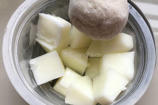 奶酪酸奶紫薯球的做法图解8