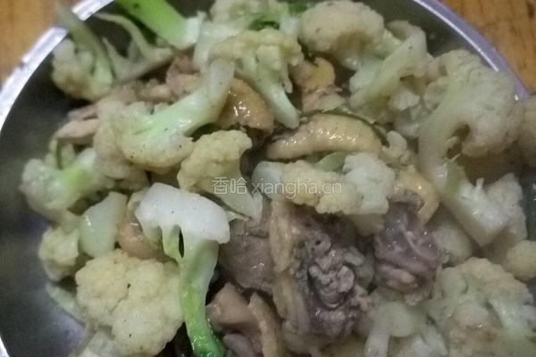 椰菜花炒肉的做法图解6