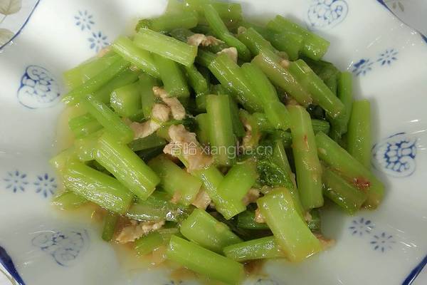 芹菜炒肉的做法图解10