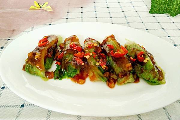 蚝油生菜卷的做法图解8