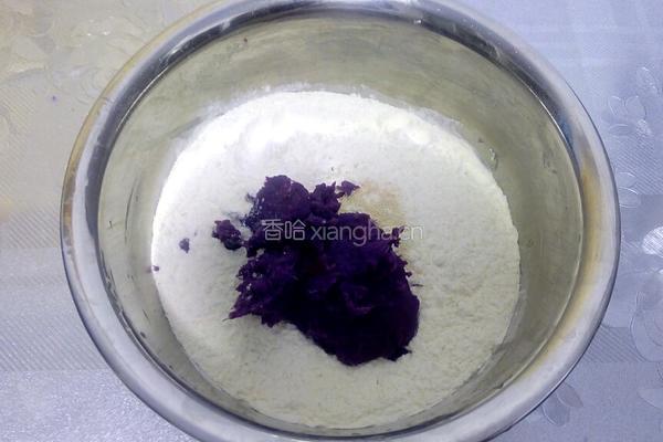 紫色茴香猪肉包的做法图解3