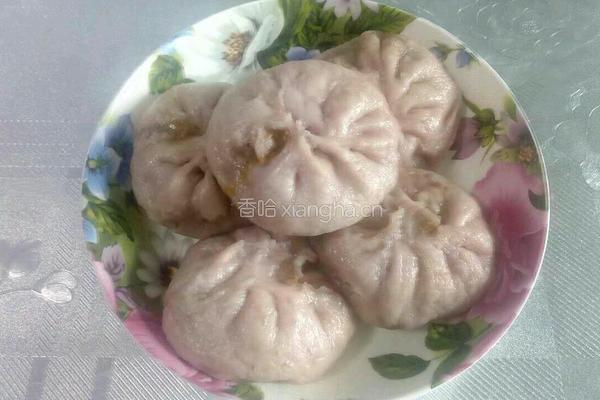 紫色茴香猪肉包的做法图解15