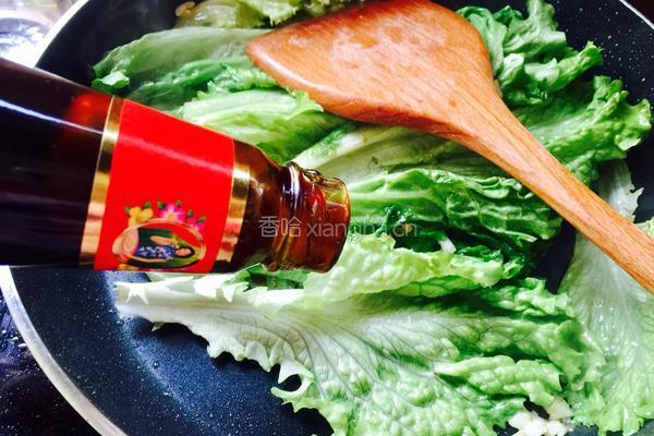 蚝油生菜的做法图解5