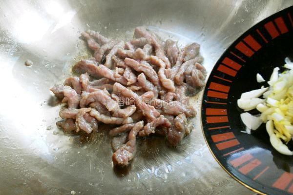 蒜薹炒肉的做法图解8